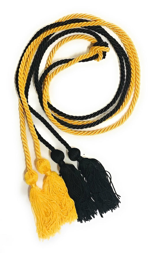 UIALECG Double Graduation Honor Cords - White and Gold,68 Long