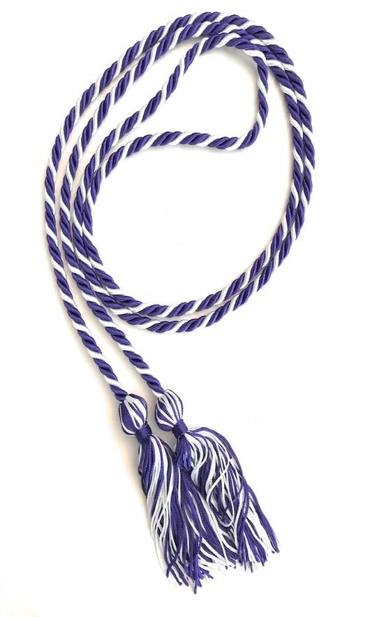 Purple/White Graduation Honor Cords – Honor Cord Supply