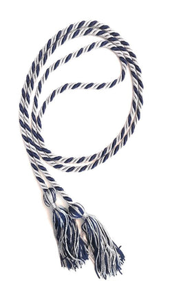 Silver/Navy Graduation Honor Cords