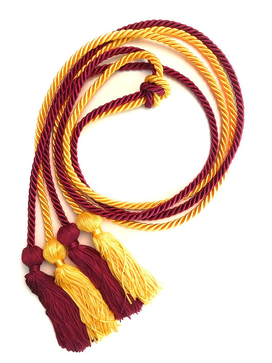 Windfall 170cm Graduation Honor Cords- Gold Honor Cord Double Graduation  Cords Honors Graduation Decoration Braided Cords with Tassels for  Graduation