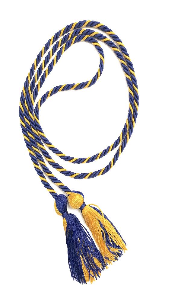 12 Pieces Gold Honor Cord Graduation Tassel Honor Cord for Grad Days and  Student (Blue and Gold) 12 Blue and Gold